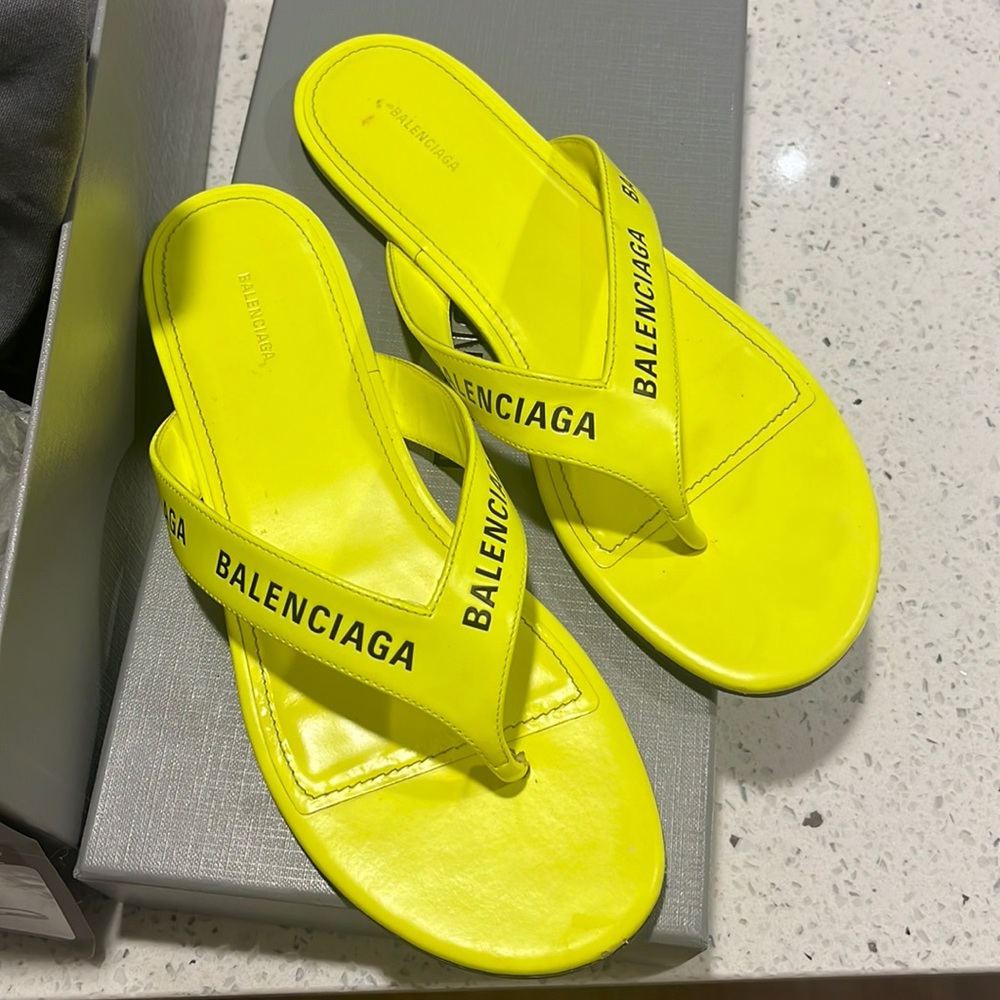 Balenciaga logo sandals